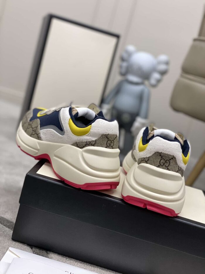 Alternative view of GUCCI WOMEN'S GG RHYTON SNEAKER 619891 99WF0 4370