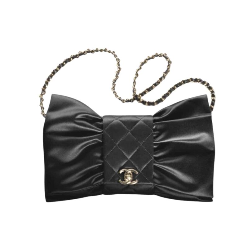 CHANEL CLUTCH BAG BLACK 25CM AS4098 B13245 94305