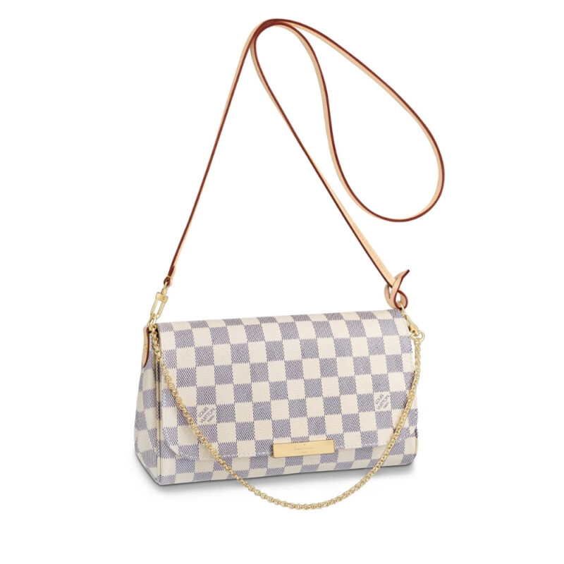LOUIS VUITTON FAVORITE MM DAMIER AZUR 25CM N41275