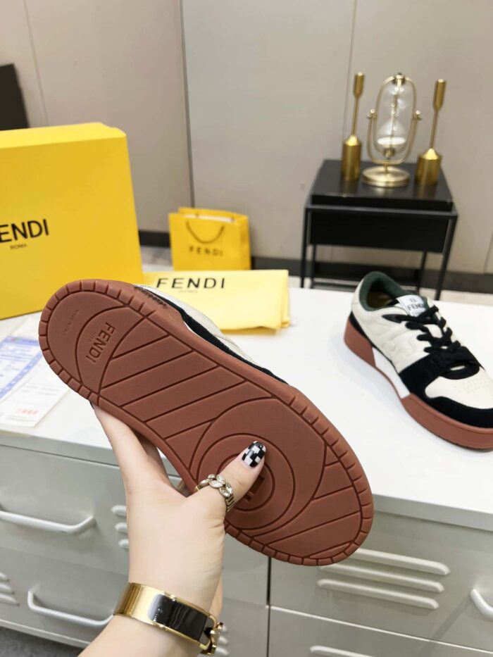 Alternative view of FENDI MATCH LOW TOPS SUEDE BLACK 8E8252AHH2F1FZB