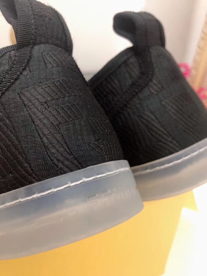 Alternative view of FENDI CORDA LOW TOP SNEAKER TESS CANVAS BLACK