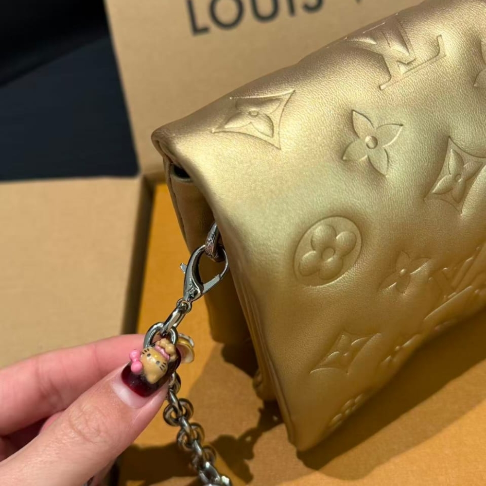 Louis Vuitton Pochette Coussin Monogram Gold 20Cm M80999 - Image 7