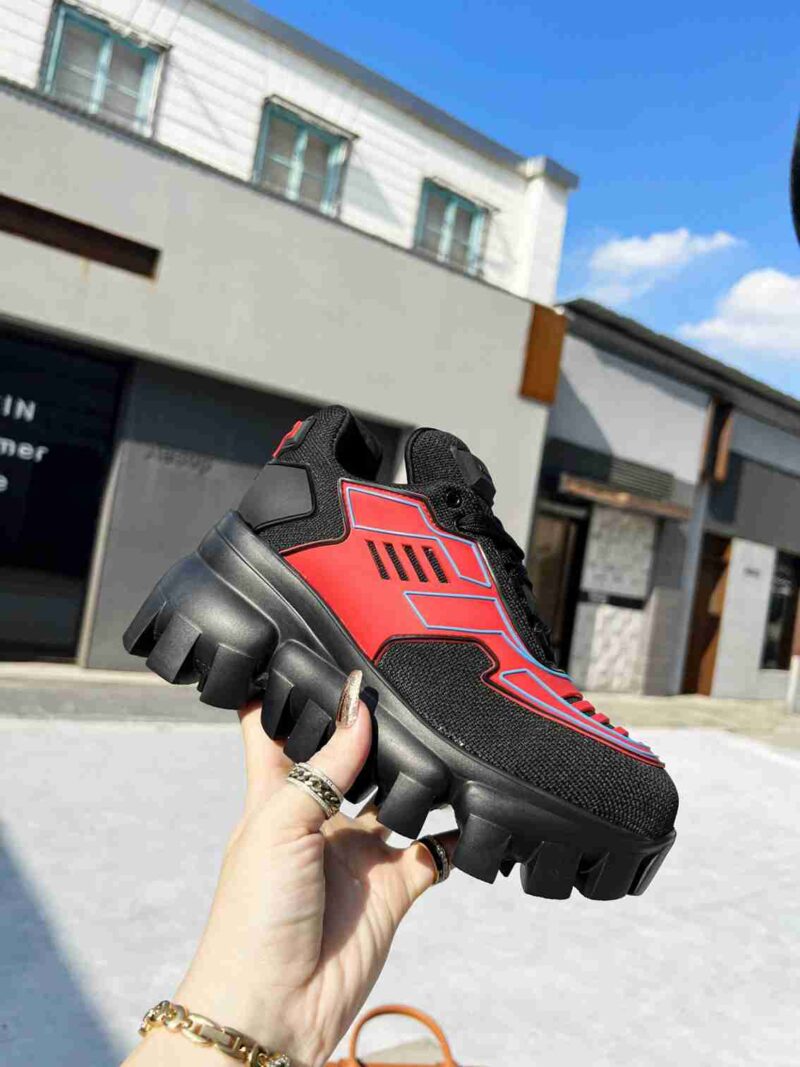 Alternative view of PRADA CLOUDBUST THUNDER SNEAKERS WITH RED