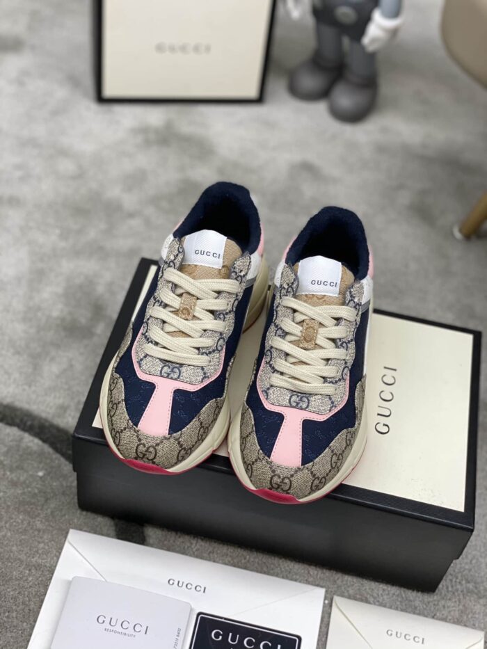 Alternative view of GUCCI WMNS GG RHYTON BEIGE WHITE PINK 620185 99WF0 4371
