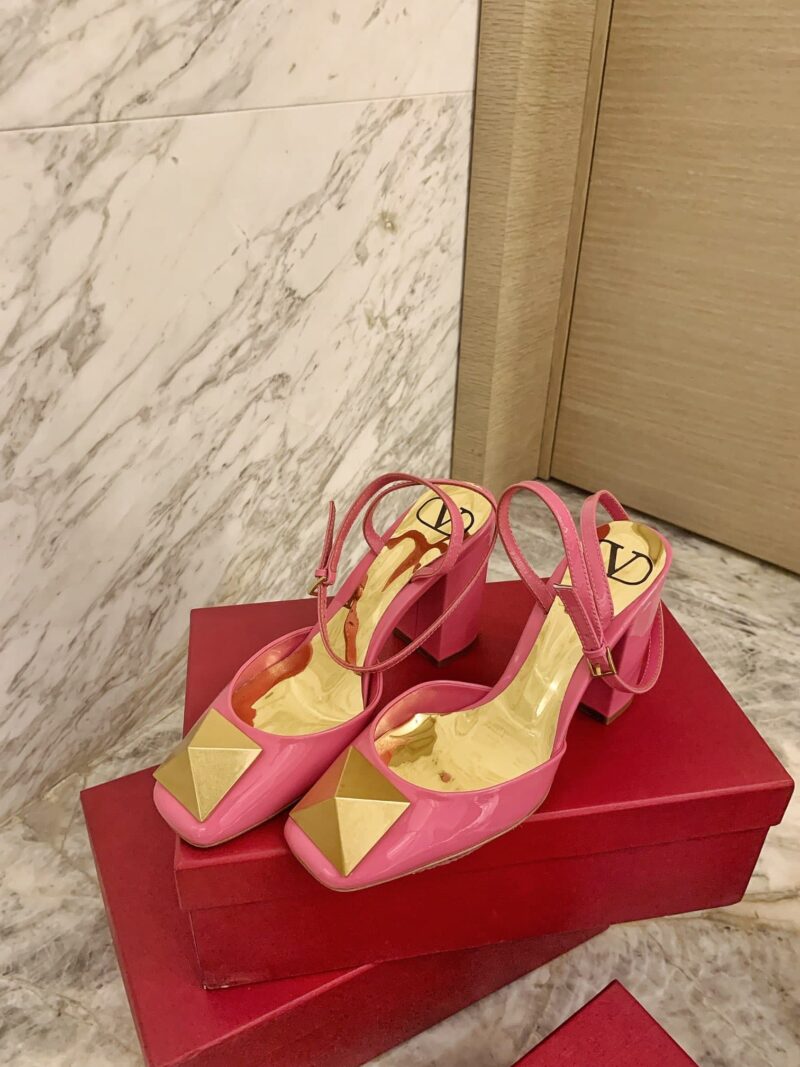 Alternative view of VALENTINO ONE STUD PUMP IN PATENT LEATHER 90MM PINK XW2S0DT4LAF