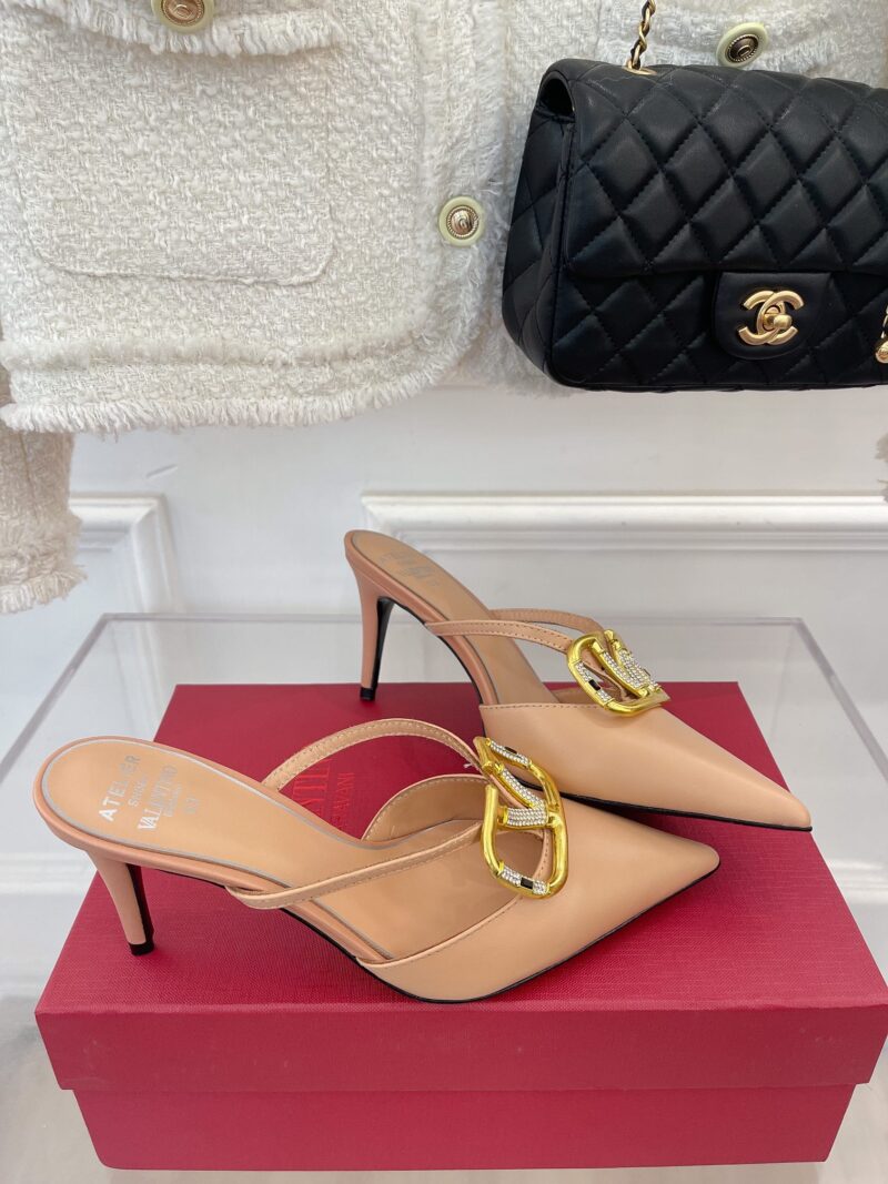 Alternative view of VALENTINO VLOGO SIGNATURE NUDE SLINGBACK SANDALS