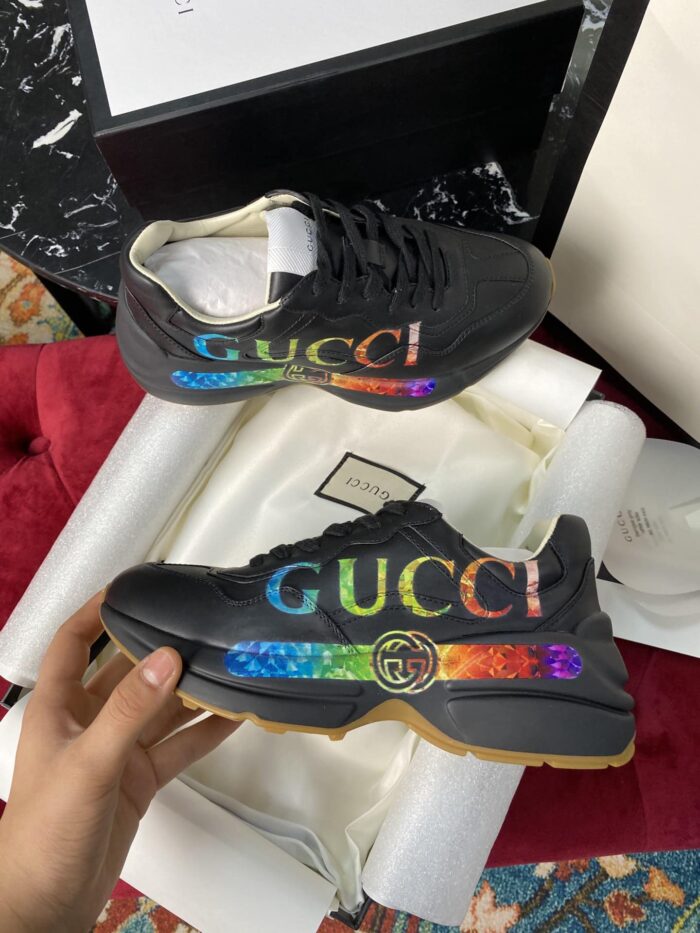 Alternative view of GUCCI WMNS RHYTON IRIDESCENT LOGO 553608 DRW00 1000