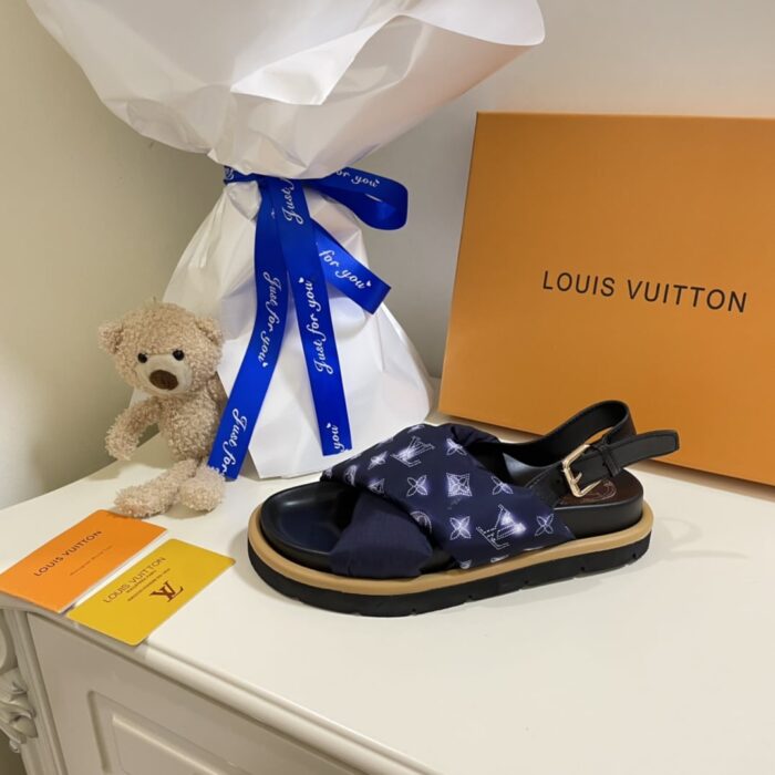 Alternative view of LOUIS VUITTON POOL PILLOW COMFORT SANDAL NAVY BLUE 1A9PP2