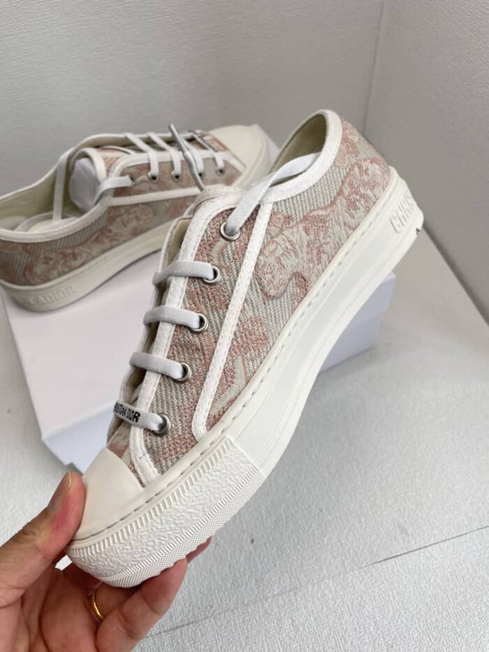 Alternative view of DIOR WALK'N' SNEAKER TOILE DE JOUY EMBROIDERED PINK COTTON