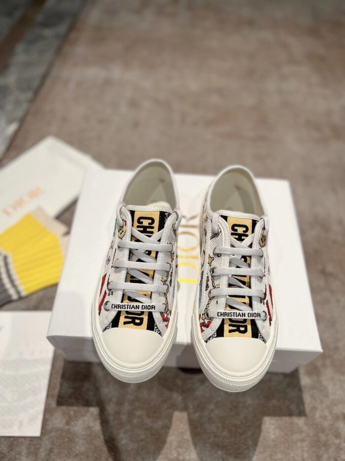 Alternative view of DIOR WALK’N’ EMBROIDERED COTTON WITH PIXEL ZODIAC MOTIF WHITE MULTICOLOR KCK211ZPES43L