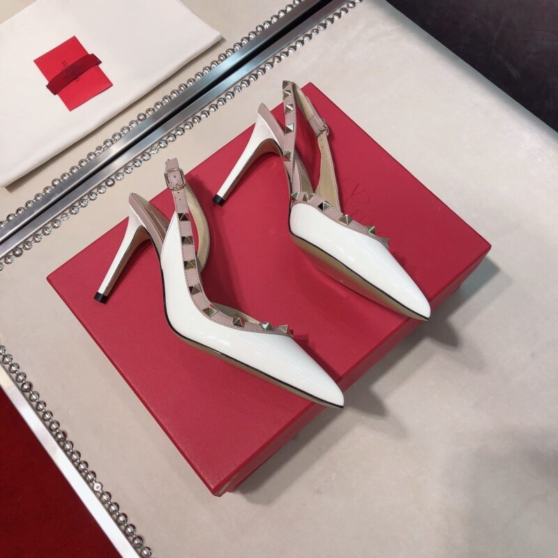 Alternative view of VALENTINO FLAT SANDALS SLINGBACK WHITE