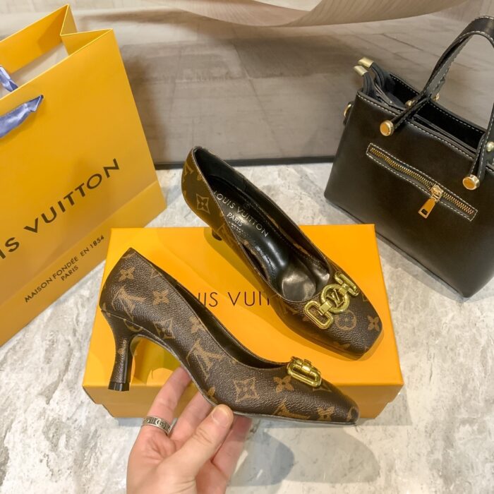 Alternative view of LOUIS VUITTON LV MONOGRAM BROWN PUMP
