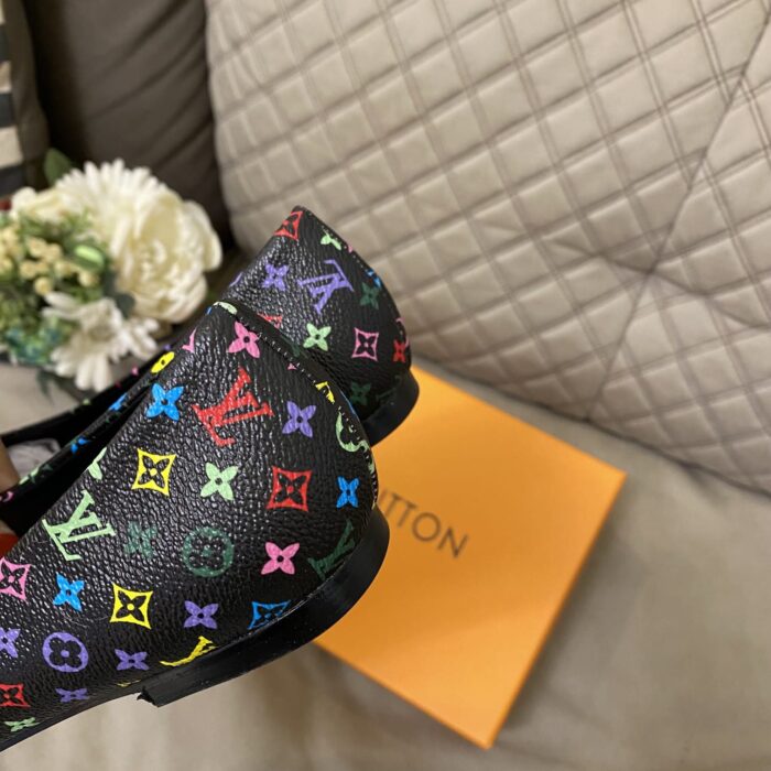 Alternative view of LOUIS VUITTON LV LOGO MONOGRAM BLACK BALLERINA