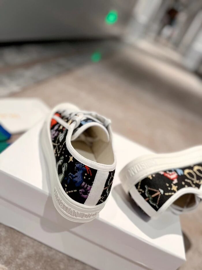 Alternative view of DIOR WALK’N’ EMBROIDERED COTTON WITH PIXEL ZODIAC MOTIF BLACK MULTICOLOR