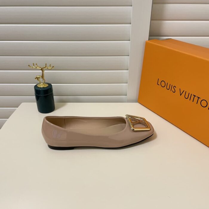 Alternative view of LOUIS VUITTON LV LOGO BEIGE BALLERINA