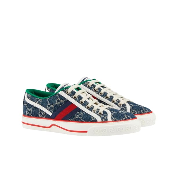 GUCCI TENNIS 1977 SNEAKER DARK BLUE DEMIN ‎606110 2KQ10 4463