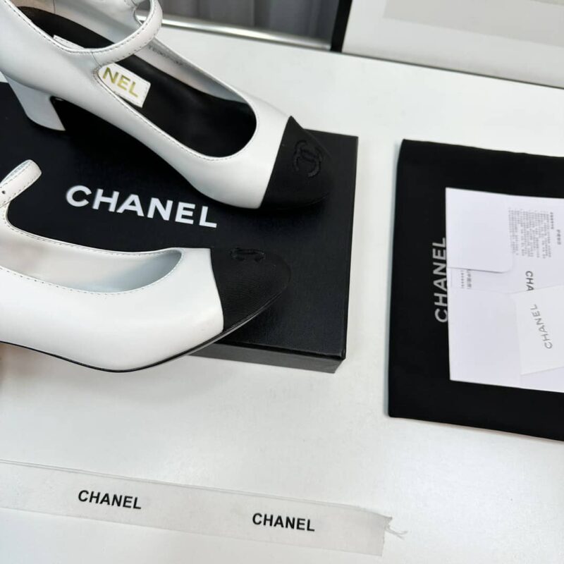 Alternative view of CHANEL MARY JANES WHITE G45118