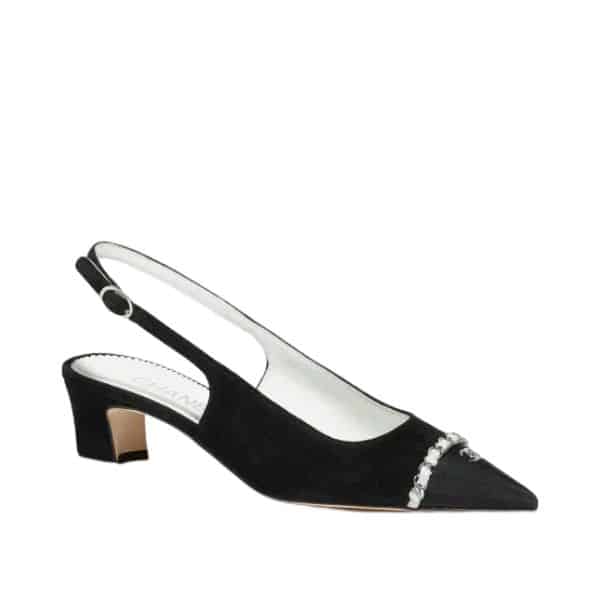 CHANEL SLINGBACKS BLACK G39643 Y56380 K5796