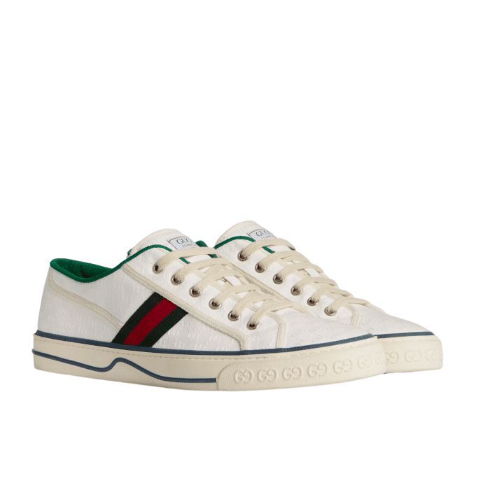 GUCCI TENNIS 1977 WHITE MINI GG 606111 99W90 9085