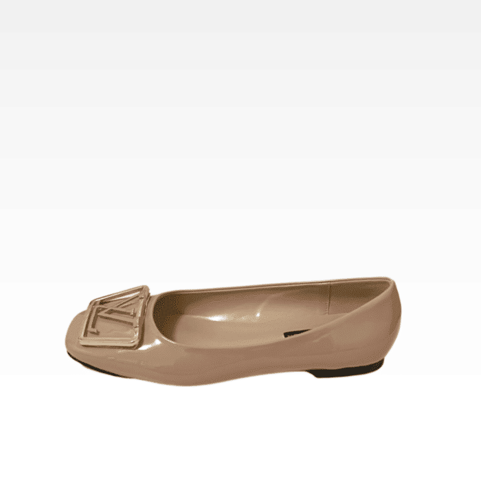 LOUIS VUITTON LV LOGO BEIGE BALLERINA