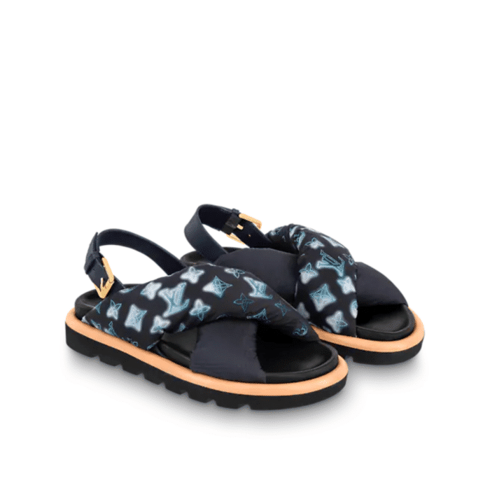 LOUIS VUITTON POOL PILLOW COMFORT SANDAL NAVY BLUE 1A9PP2