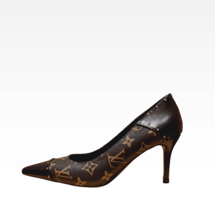 LOUIS VUITTON SIGNATURE PUMPS MONOGRAM BLACK