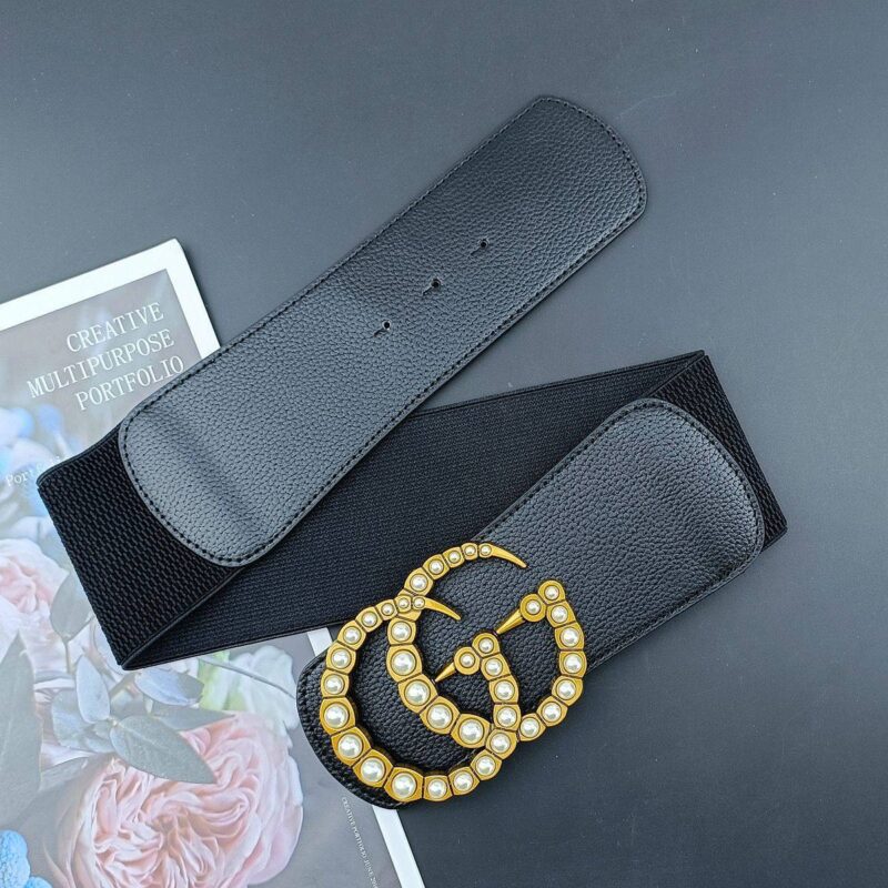 Alternative view of GUCCI BELT WITH PEARL DOUBLE G