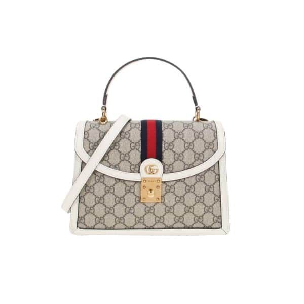 GUCCI OPHIDIA SMALL JUMBO GG BAG GRAY 25CM 651055 96IWX 9794