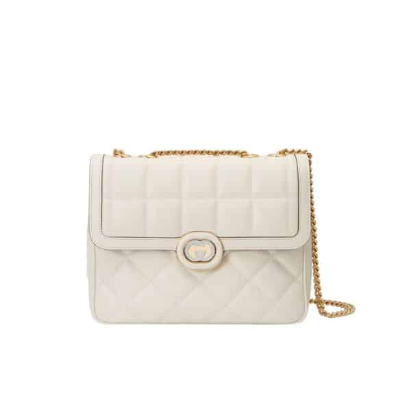 GUCCI DECO SMALL SHOULDER BAG WHITE 25CM 740834 AAB1Q 9022