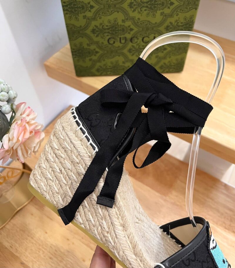 Alternative view of GUCCI WOMEN'S GG ESPADRILLE WITH PATCH BLACK