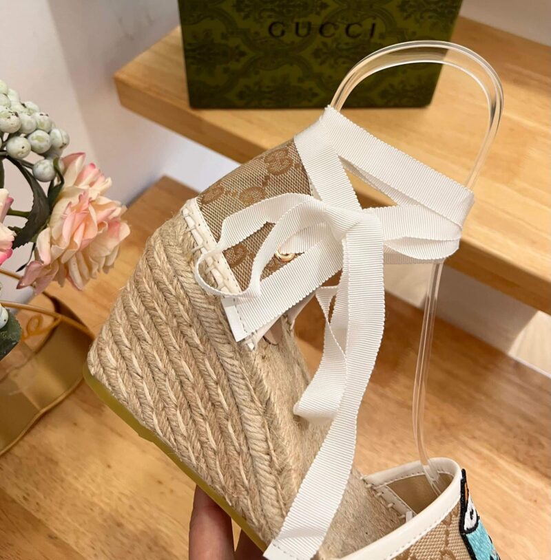 Alternative view of GUCCI WOMEN'S GG ESPADRILLE WITH PATCH ‎737511 FABOR 9741