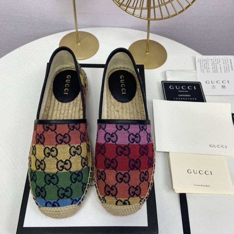 Alternative view of GUCCI GG MULTICOLOUR ESPADRILLES 663674 2U010 4680