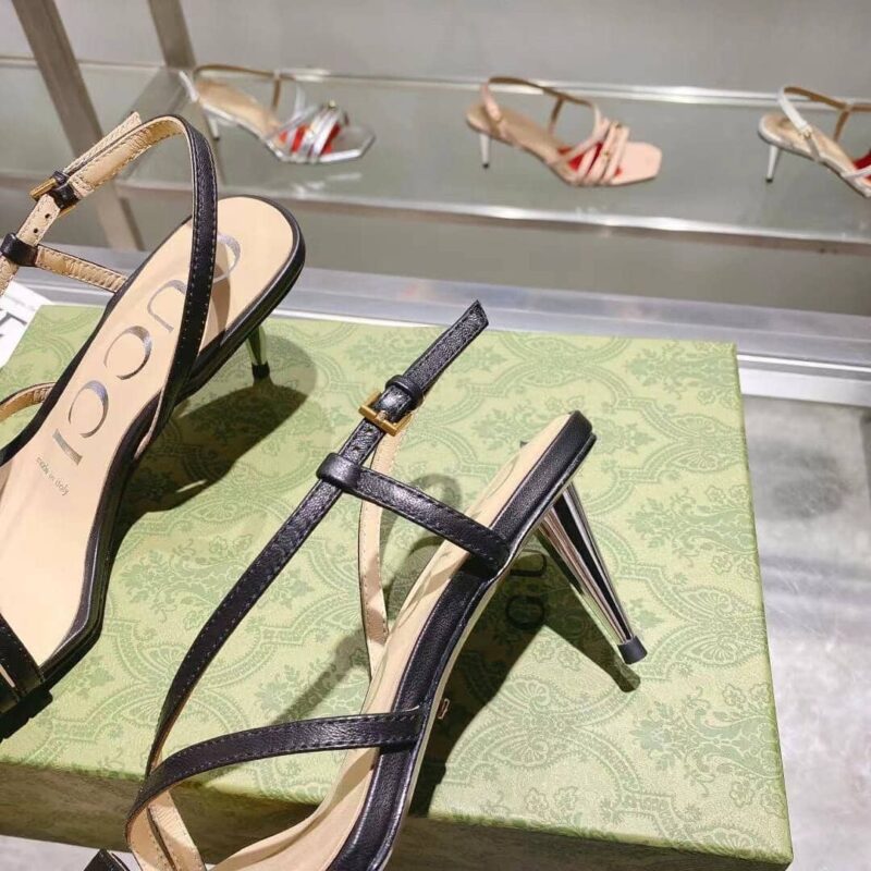 Alternative view of GUCCI BLACK MID HEEL