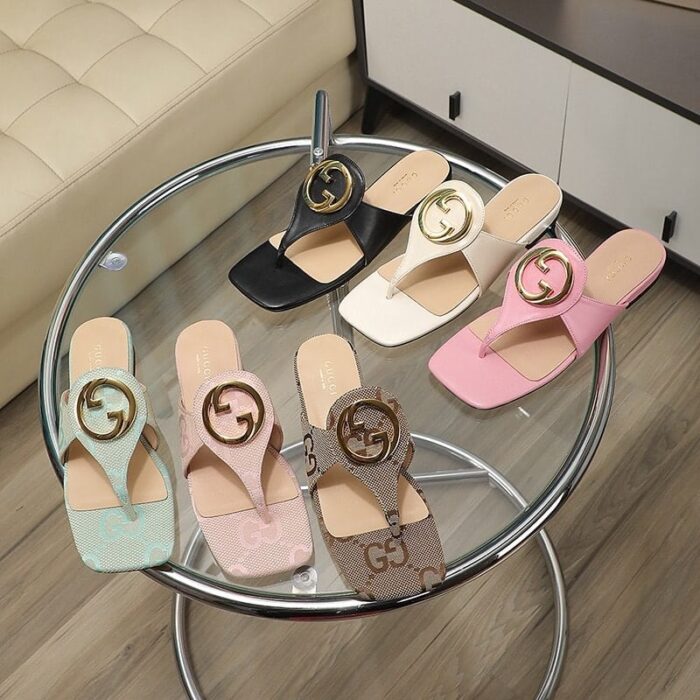 Alternative view of GUCCI WOMEN'S GUCCI BLONDIE THONG SANDAL PINK ‎739048 C9D00 5909