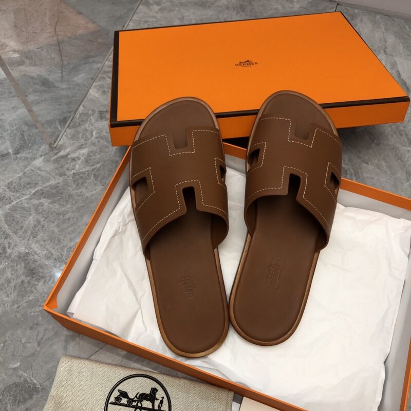 Alternative view of HERMES IZMIR SANDAL BROWN H221826ZHA3415