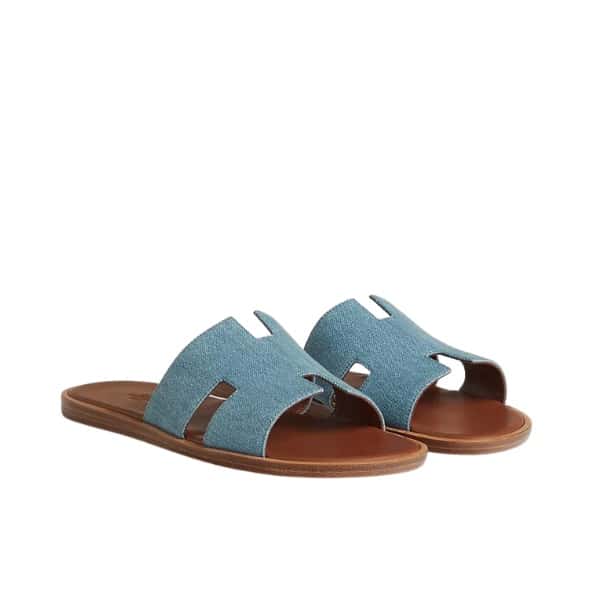 HERMES IZMIR SANDAL BLEU CLAIR H221819ZHCB400