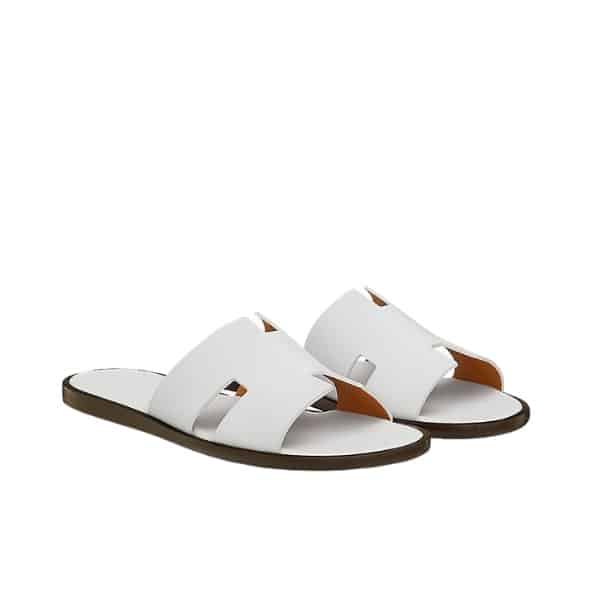 HERMES IZMIR SANDAL WHITE H041141ZH02400