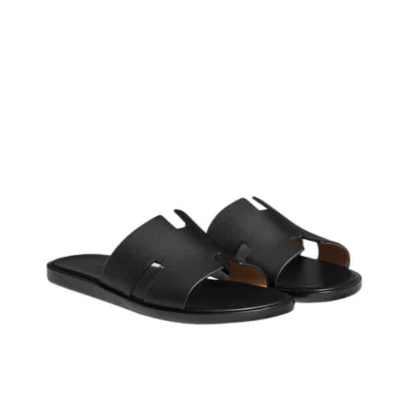 HERMES IZMIR SANDAL BLACK H041141ZH01390