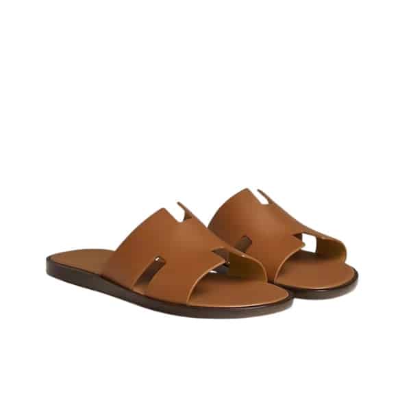 HERMES IZMIR SANDAL BROWN H041141ZH03410