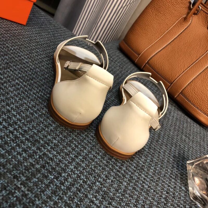 Alternative view of HERMES SANTORINI SANDAL WHITE H182139Z90350