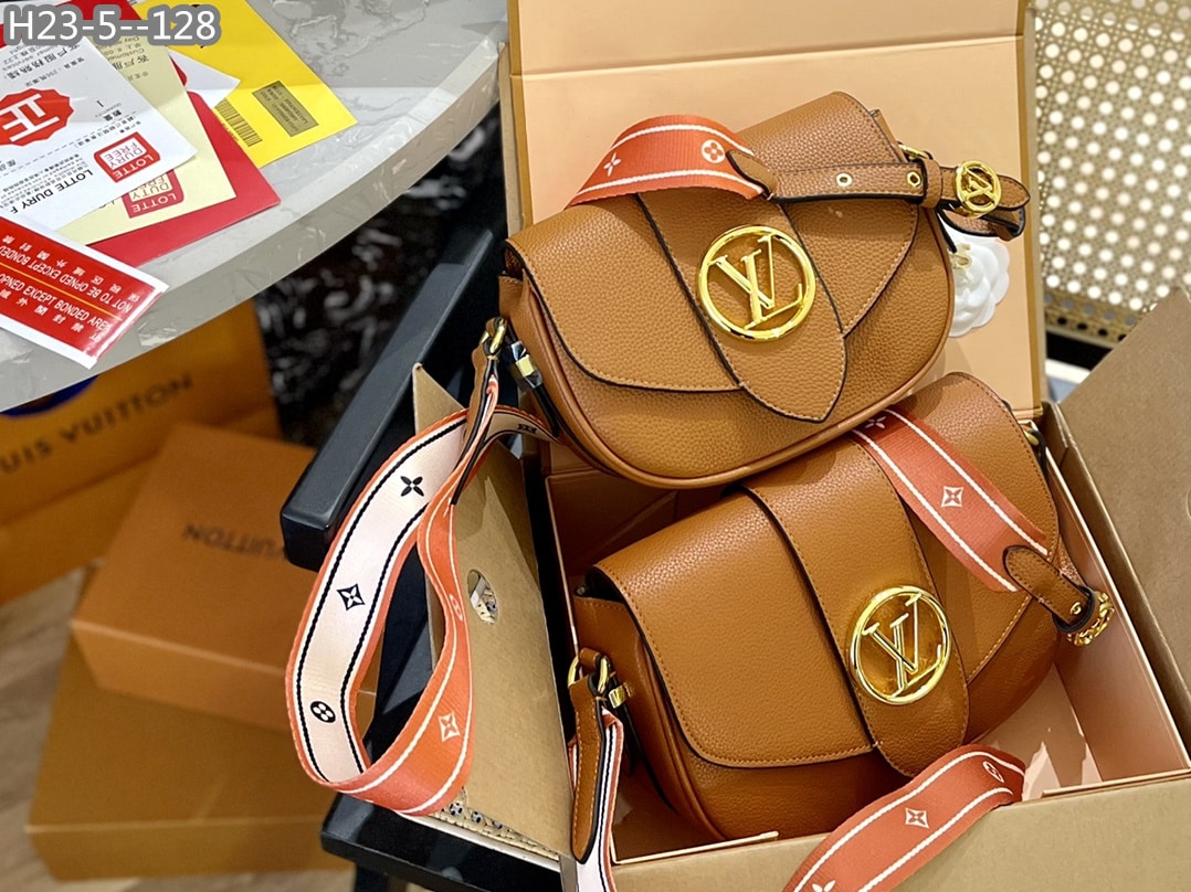 LOUIS VUITTON PONT 9 SOFT PM ORANGE 20CM M58729 - Image 3