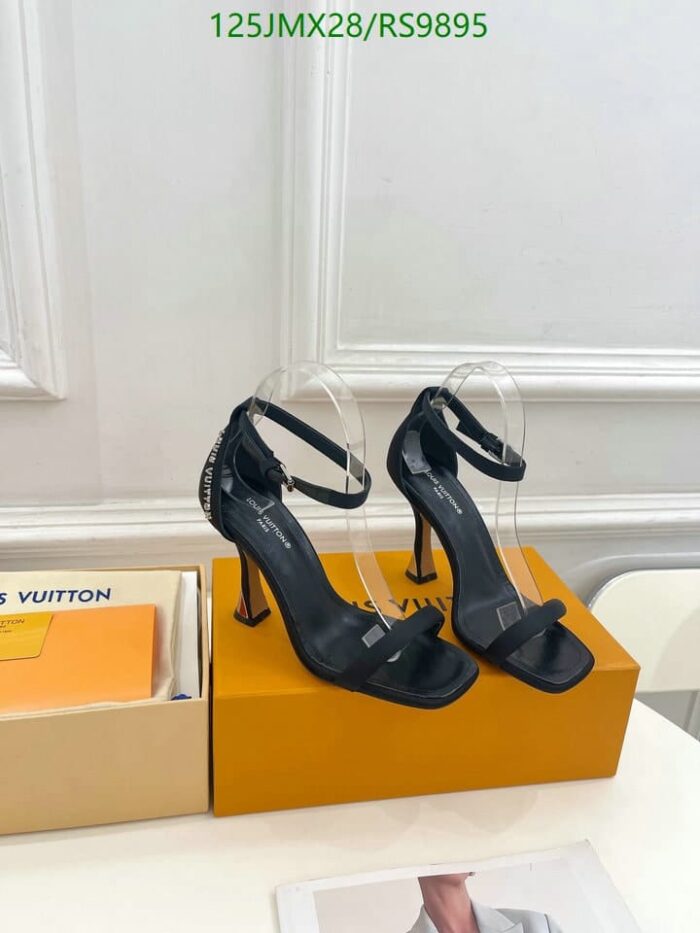 Alternative view of LOUIS VUITTON SPARKLE SIGNATURE SANDALS BLACK 1AB3IK