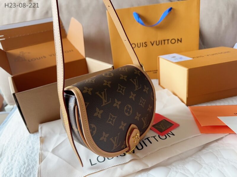 Alternative view of LOUIS VUITTON TAMBOURINE SHOULDER BAG BROWN 18CM M44860