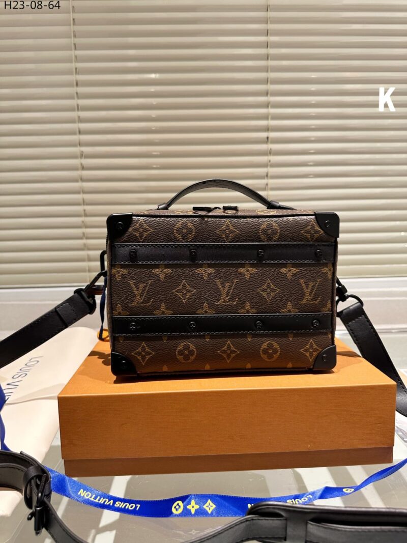 Alternative view of LOUIS VUITTON HANDLE SOLF TRUNK BROWN BLACK 22CM M45935