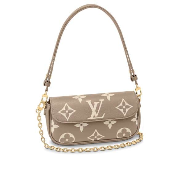 LOUIS VUITTON IVY BAG GRAY TOURTERELLE 22CM M82211