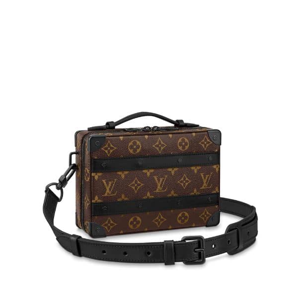 LOUIS VUITTON HANDLE SOLF TRUNK BROWN BLACK 22CM M45935