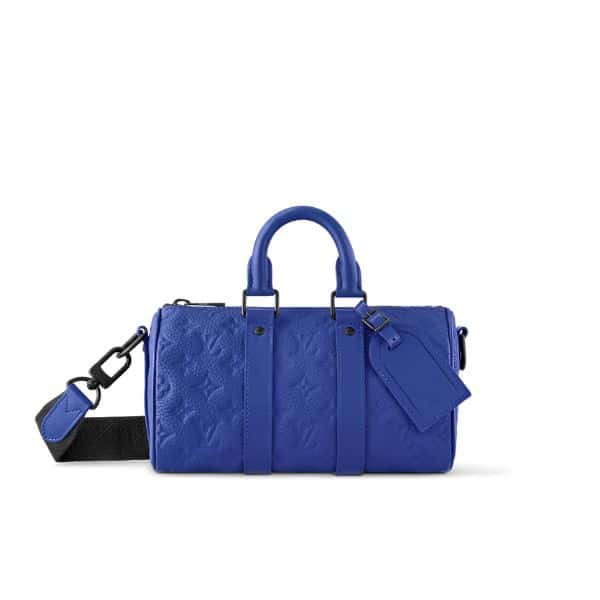LOUIS VUITTON KEEPALL BANDOULIÈRE BLUE 25CM M23129