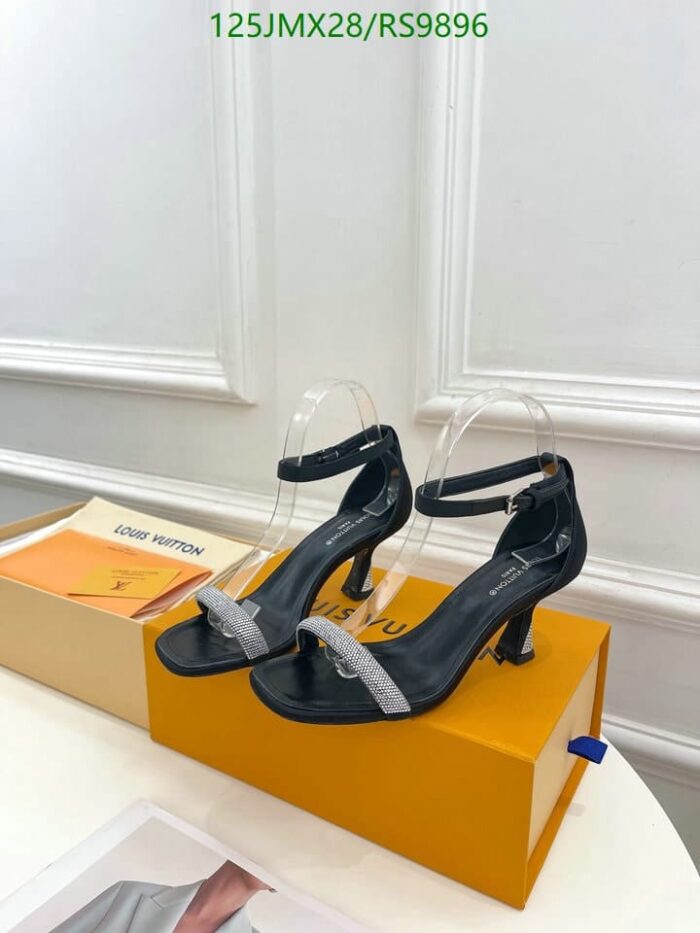 Alternative view of LOUIS VUITTON SPARKLE STRASS SANDAL BLACK 1AB2CD