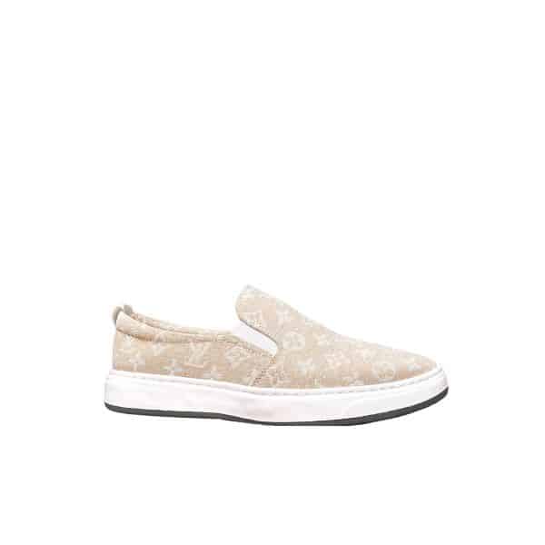 LOUIS VUITTON MONOGRAM SLIP ON BEIGE
