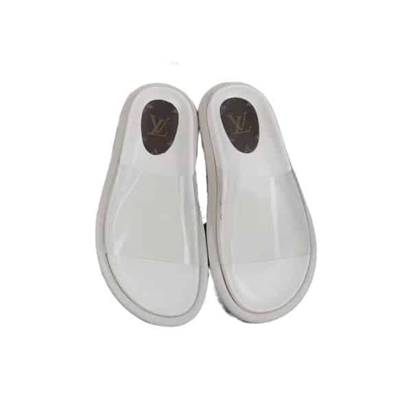 LOUIS VUITTON TRANSPARENT SLIPPERS WHITE